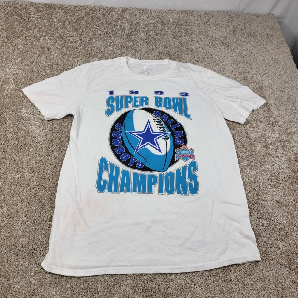 Fanatics Dallas Cowboys Super Bowl XXVII Champions Graphic T-Shirt L